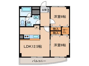 ア－ク・ラフィ－ネの物件間取画像